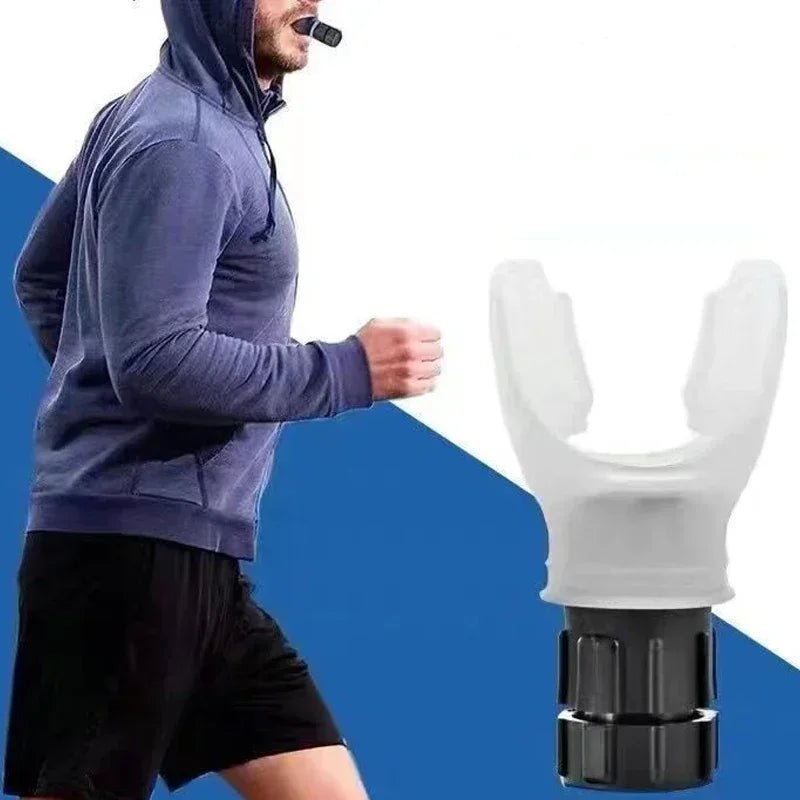 1/2 pièces entraîneur de respiration exercice poumon visage embout respirateur équipement de Fitness pour accessoires de soins de santé ménagers - CORPSDECHAMPION