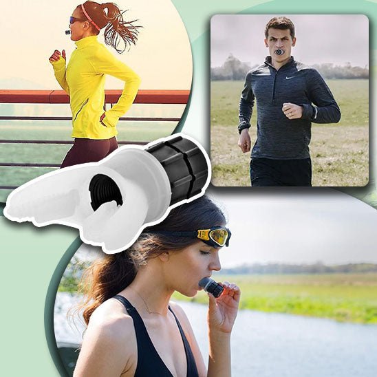 1/2 pièces entraîneur de respiration exercice poumon visage embout respirateur équipement de Fitness pour accessoires de soins de santé ménagers - CORPSDECHAMPION