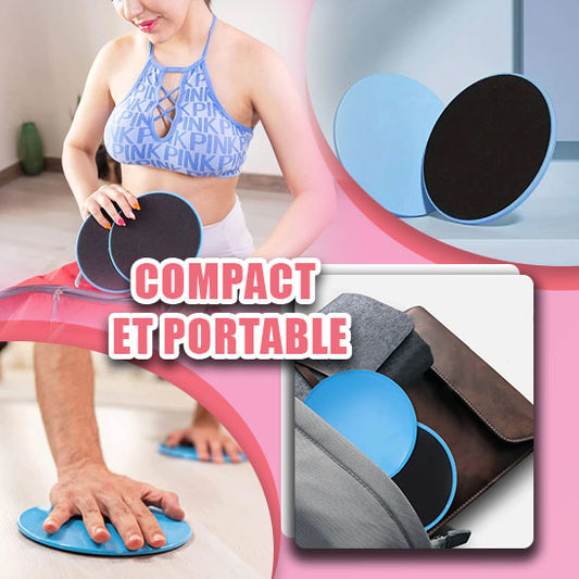 DISQUE DE GLISSE GLISSOFIT TRANSFORMEZ VOTRE ENTRAÎNEMENT COMPACT