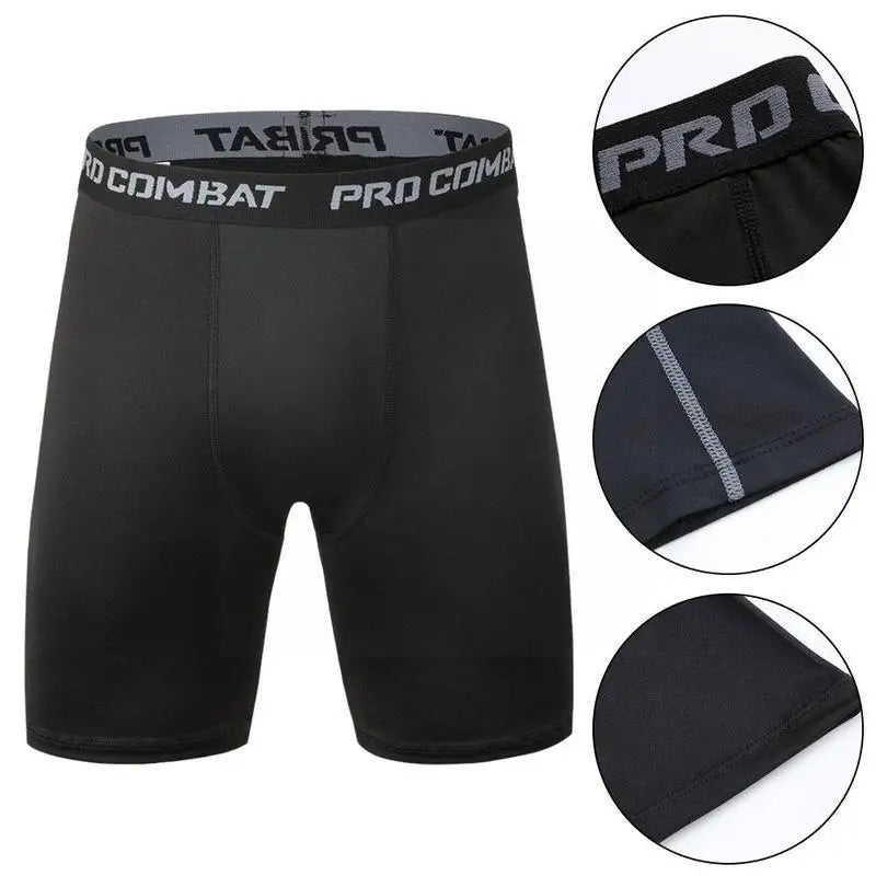 Shorts de Compression Séchage Rapide pour Hommes - ProCombat™