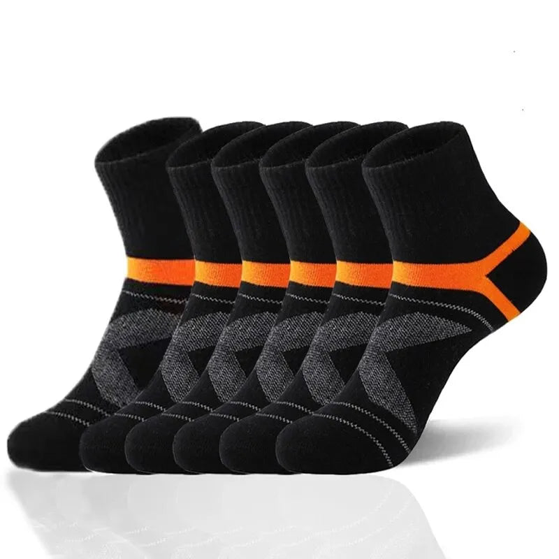 3 Paires Chaussettes Sport Coton Haute Qualité Homme/Femme - Noires, Douces, Respirantes, Absorbantes, Idéales Course/Été , Chaussettes Performantes Unisexe