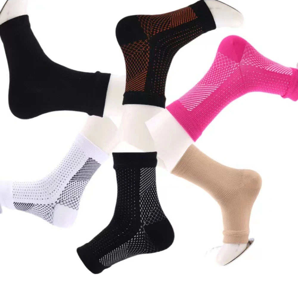 paire de chaussettes de neuropathie pour hommes et femmes, chaussettes de compression apaisantes pour la douleur neuropathique, attelle de cheville, fasciite plantaire, soulagement de l'enflure