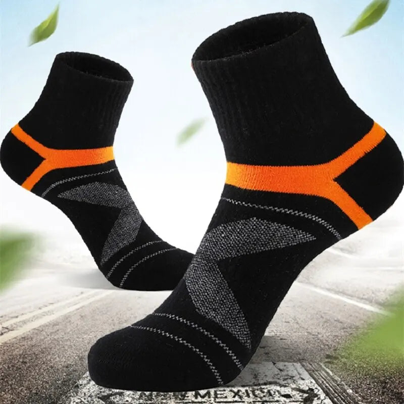 3 Paires Chaussettes Sport Coton Haute Qualité Homme/Femme - Noires, Douces, Respirantes, Absorbantes, Idéales Course/Été , Chaussettes Performantes Unisexe