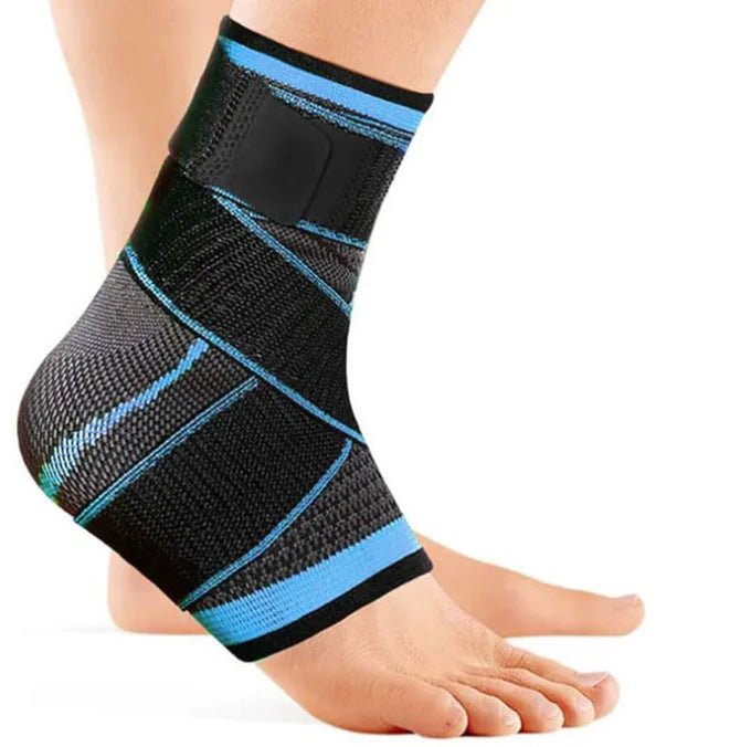 Attelle de cheville réglable et compressive pour une stabilisation et une protection optimales lors d'activités sportives comme la course à pied, le basketball, le football ou la gymnastique - CORPSDECHAMPION