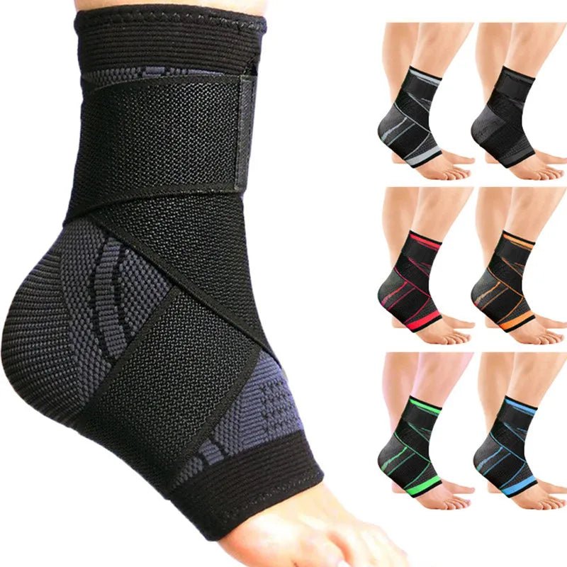 Attelle de cheville réglable et compressive pour une stabilisation et une protection optimales lors d'activités sportives comme la course à pied, le basketball, le football ou la gymnastique - CORPSDECHAMPION