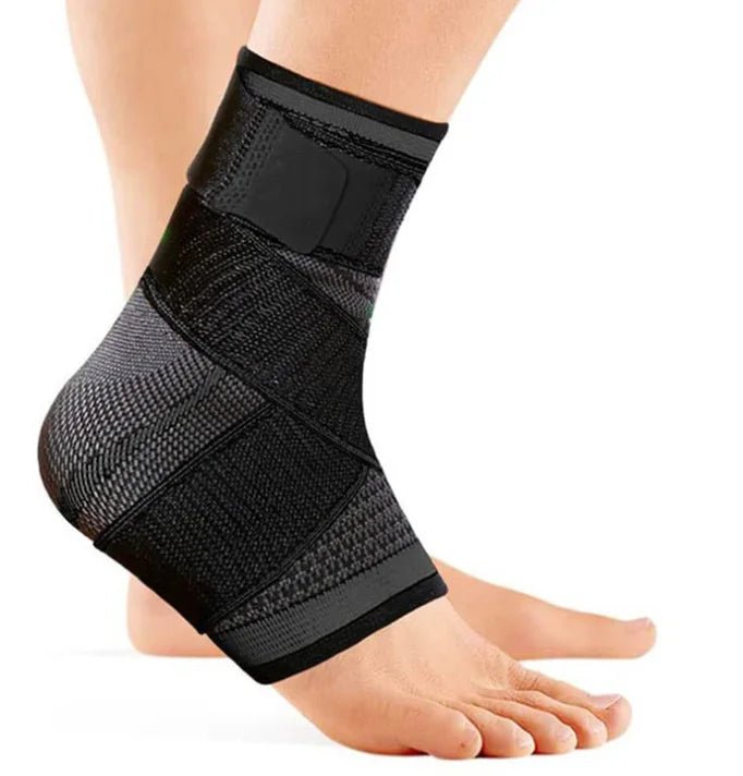 Attelle de cheville réglable et compressive pour une stabilisation et une protection optimales lors d'activités sportives comme la course à pied, le basketball, le football ou la gymnastique - CORPSDECHAMPION