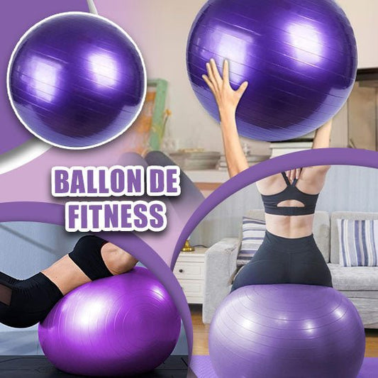 Balles de Fitness en PVC, balle de Yoga épaissie, antidéflagrante, équipement de gymnastique à domicile, Pilates, balle d'équilibre45cm/55cm/65cm/75cm/85cm/95cm - CORPSDECHAMPION