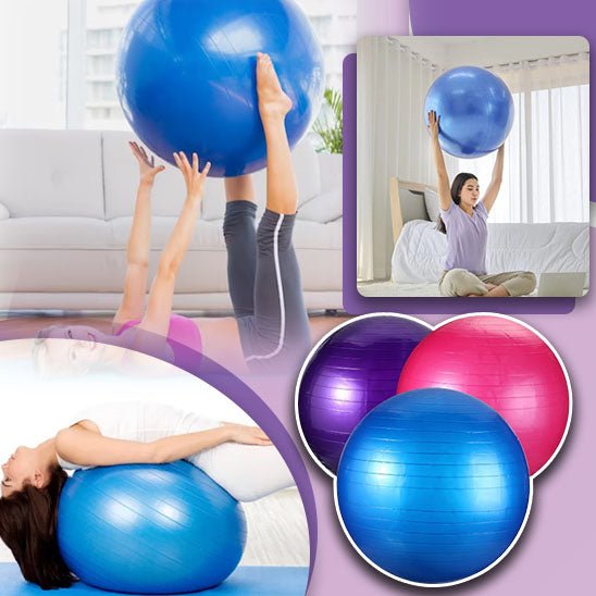 Balles de Fitness en PVC, balle de Yoga épaissie, antidéflagrante, équipement de gymnastique à domicile, Pilates, balle d'équilibre45cm/55cm/65cm/75cm/85cm/95cm - CORPSDECHAMPION