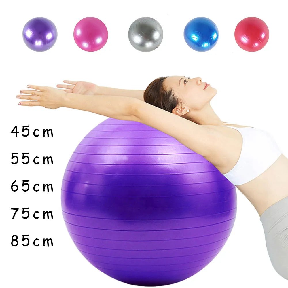 Balles de Fitness en PVC, balle de Yoga épaissie, antidéflagrante, équipement de gymnastique à domicile, Pilates, balle d'équilibre45cm/55cm/65cm/75cm/85cm/95cm - CORPSDECHAMPION