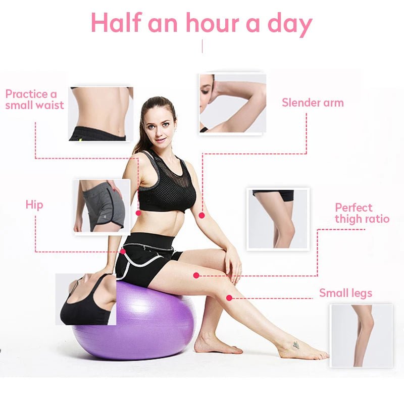 Balles de Fitness en PVC, balle de Yoga épaissie, antidéflagrante, équipement de gymnastique à domicile, Pilates, balle d'équilibre45cm/55cm/65cm/75cm/85cm/95cm - CORPSDECHAMPION