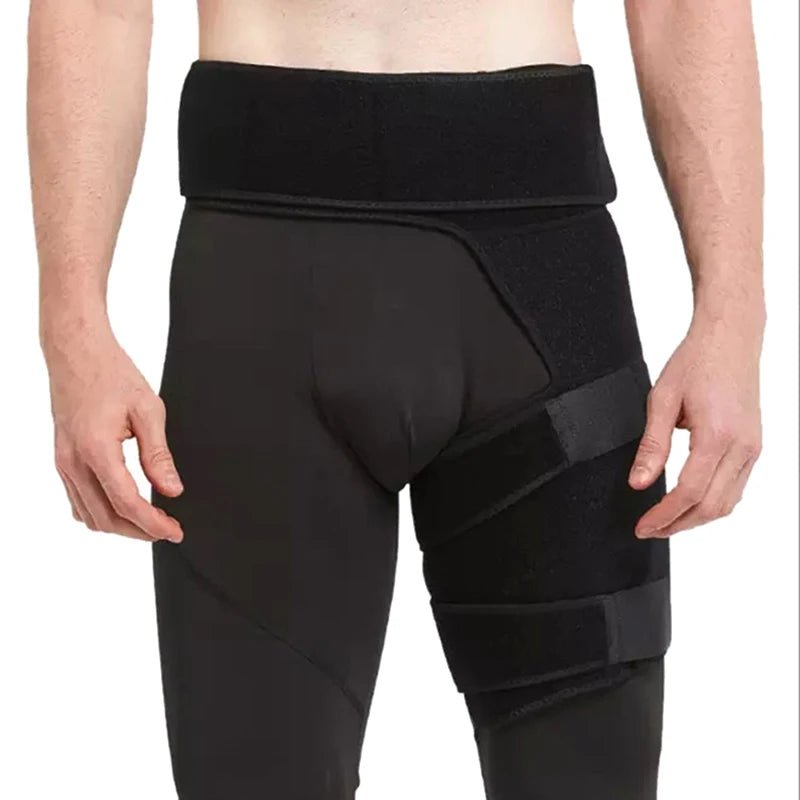 Ceinture de soutien de la hanche, soutien de l'aine, soulagement de la douleur sciatique, sangle de cuisse, attelle de Compression, articulations de l'aine, arthrite, ceinture de protection de la hanche - CORPSDECHAMPION