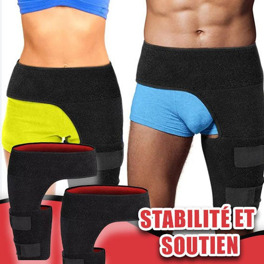 Ceinture de soutien de la hanche, soutien de l'aine, soulagement de la douleur sciatique, sangle de cuisse, attelle de Compression, articulations de l'aine, arthrite, ceinture de protection de la hanche - CORPSDECHAMPION