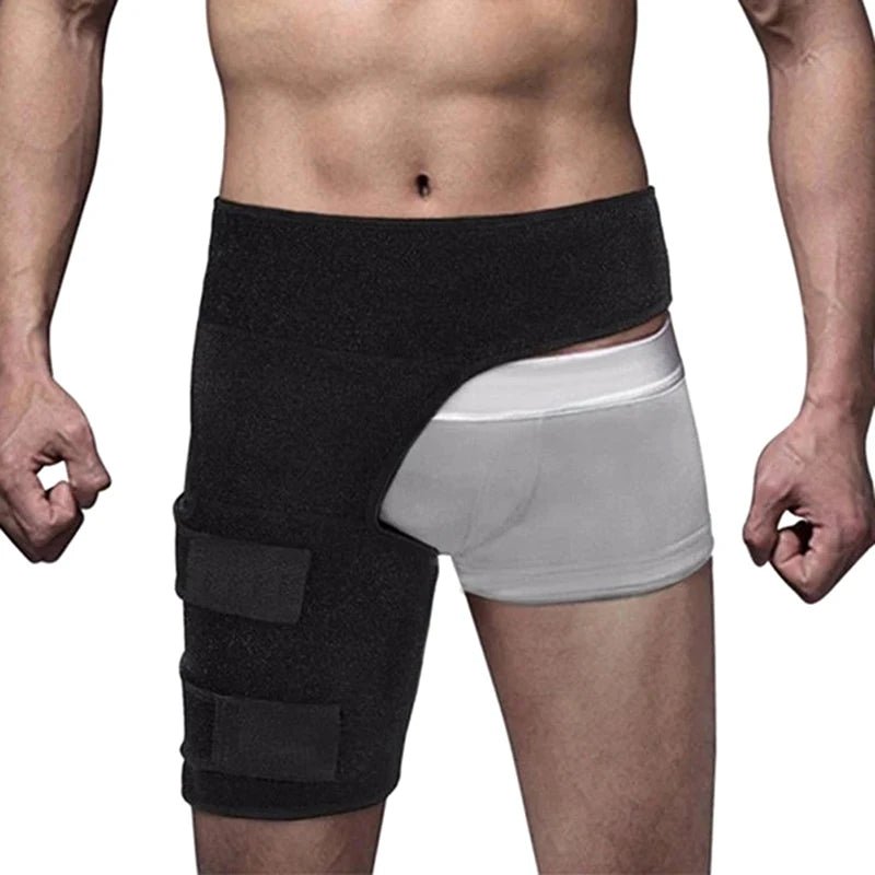 Ceinture de soutien de la hanche, soutien de l'aine, soulagement de la douleur sciatique, sangle de cuisse, attelle de Compression, articulations de l'aine, arthrite, ceinture de protection de la hanche - CORPSDECHAMPION