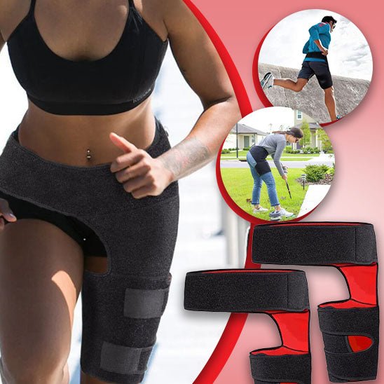 Ceinture de soutien de la hanche, soutien de l'aine, soulagement de la douleur sciatique, sangle de cuisse, attelle de Compression, articulations de l'aine, arthrite, ceinture de protection de la hanche - CORPSDECHAMPION