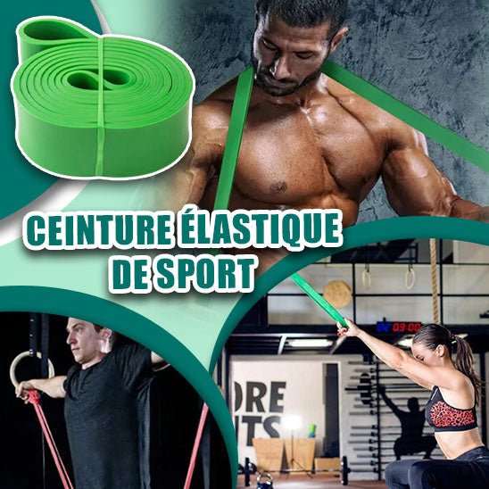 Ceinture élastique de sport audacieux, équipement auxiliaire de traction pour hommes et femmes, équipement d'exercice de Pilates, ceinture de résistance en caoutchouc - CORPSDECHAMPION