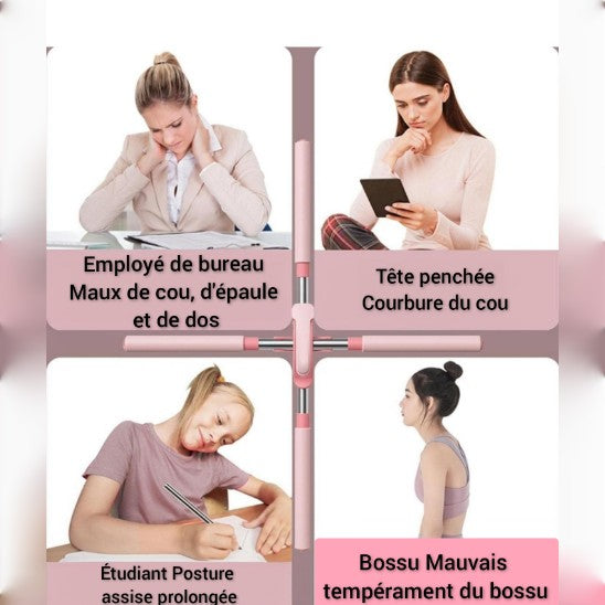 Correcteur adapté pour enfants et adultes, pour améliorer la posture.
Www.corpsdechampion.com 