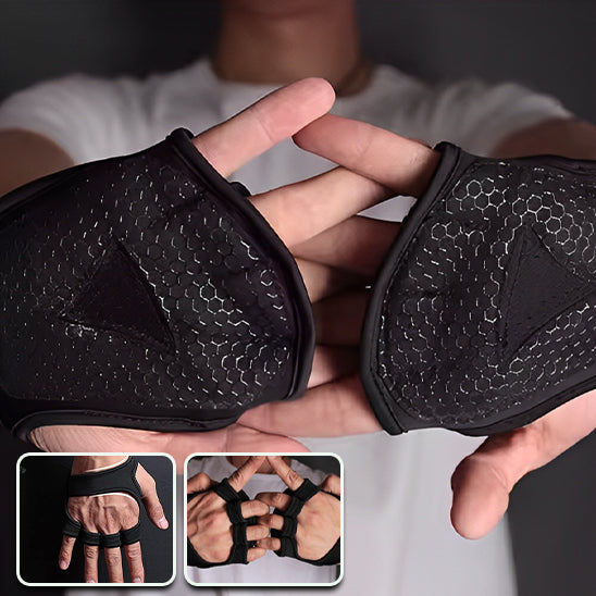 Gants de fitness avec paume en gel de silice pour une adhérence améliorée et maille respirante pour éviter la transpiration.
