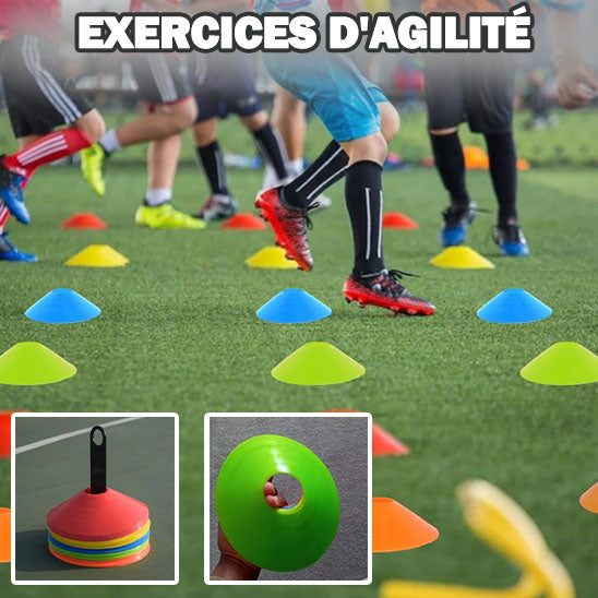 Cône d'entraînement durable et flexible | SportCone Pro™