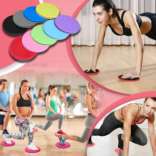 Disques de glisse pour exercices de Fitness, 2 pièces, accessoires d'entraînement pour tout le corps, équipement de sport de Yoga pour entraînement Abdominal