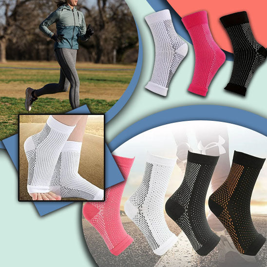 paire de chaussettes de neuropathie pour hommes et femmes, chaussettes de compression apaisantes pour la douleur neuropathique, attelle de cheville, fasciite plantaire, soulagement de l'enflure