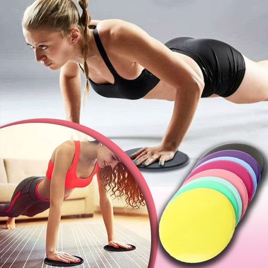 Disques de glisse pour exercices de Fitness, 2 pièces, accessoires d'entraînement pour tout le corps, équipement de sport de Yoga pour entraînement Abdominal