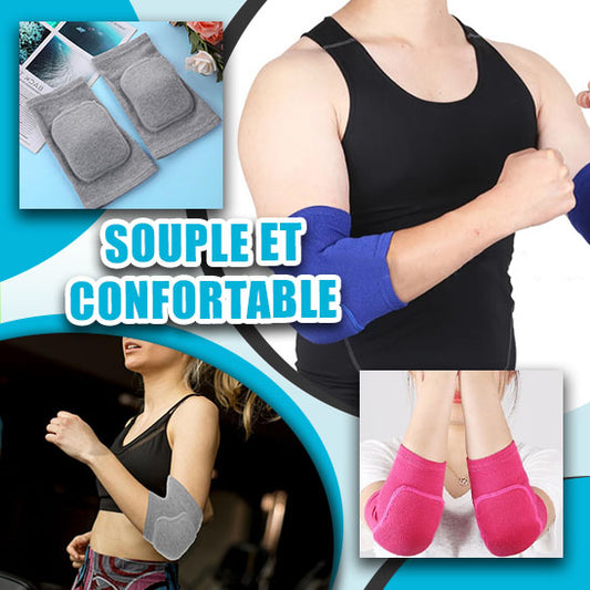 Coudières élastiques épaissies éponge coude genou protecteurs garde basket-ball volley-ball Sport bras manchon Pad adultes enfants