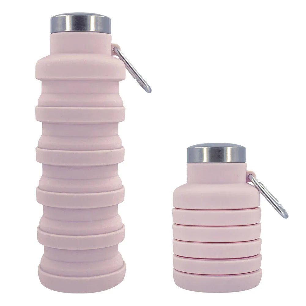 Nouvelle bouteille d'eau en Silicone Portable rétractable bouteille de café pliante tasses et outils de voyage en plein air bouteilles de Sport pliables - CORPSDECHAMPION