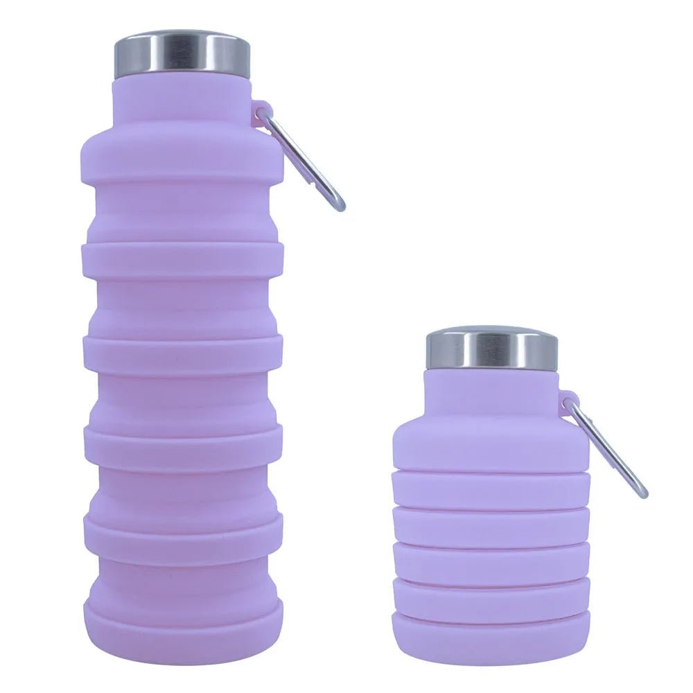 Nouvelle bouteille d'eau en Silicone Portable rétractable bouteille de café pliante tasses et outils de voyage en plein air bouteilles de Sport pliables - CORPSDECHAMPION