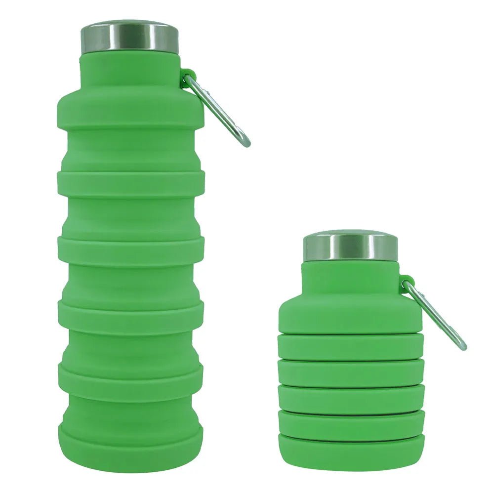 Nouvelle bouteille d'eau en Silicone Portable rétractable bouteille de café pliante tasses et outils de voyage en plein air bouteilles de Sport pliables - CORPSDECHAMPION