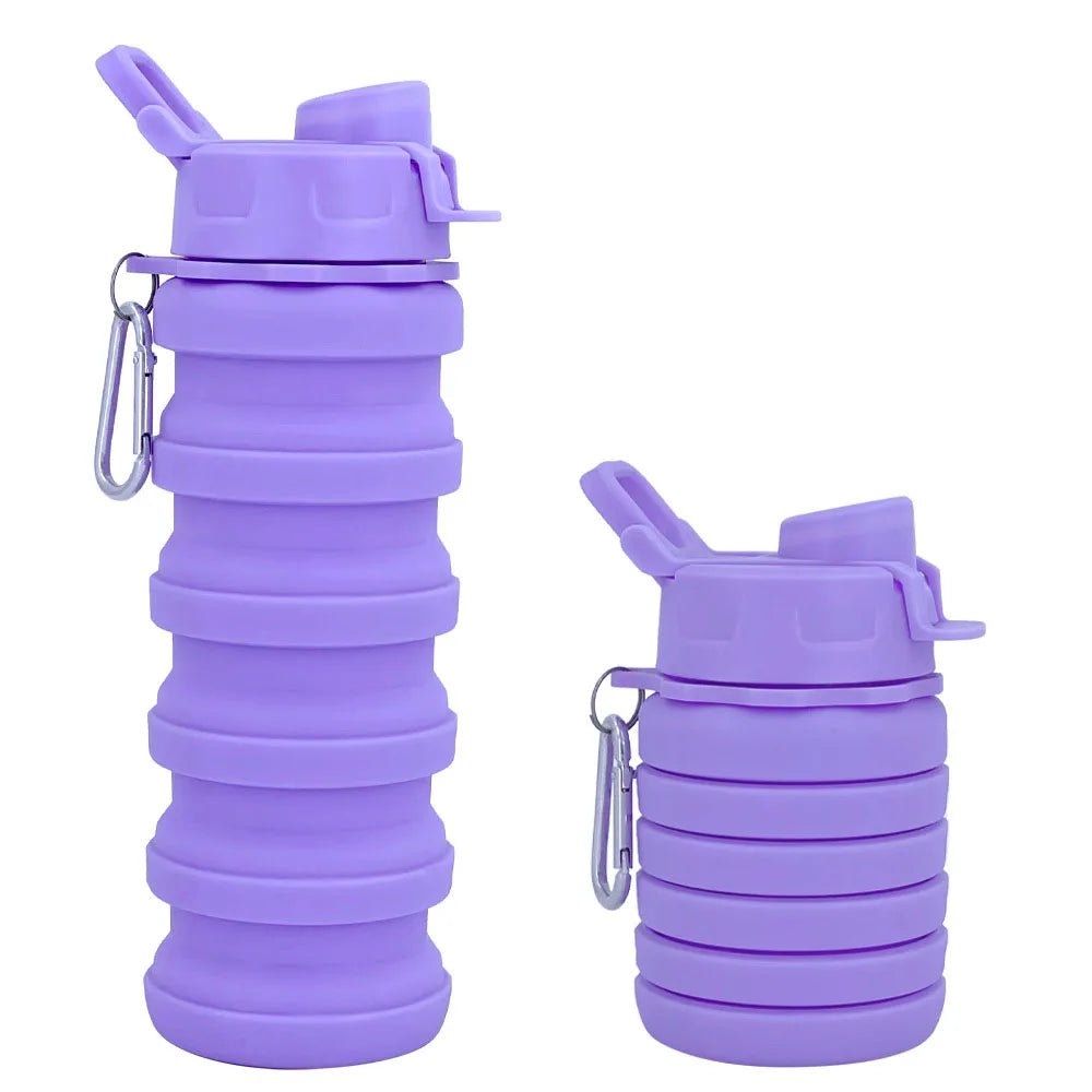 Nouvelle bouteille d'eau en Silicone Portable rétractable bouteille de café pliante tasses et outils de voyage en plein air bouteilles de Sport pliables - CORPSDECHAMPION