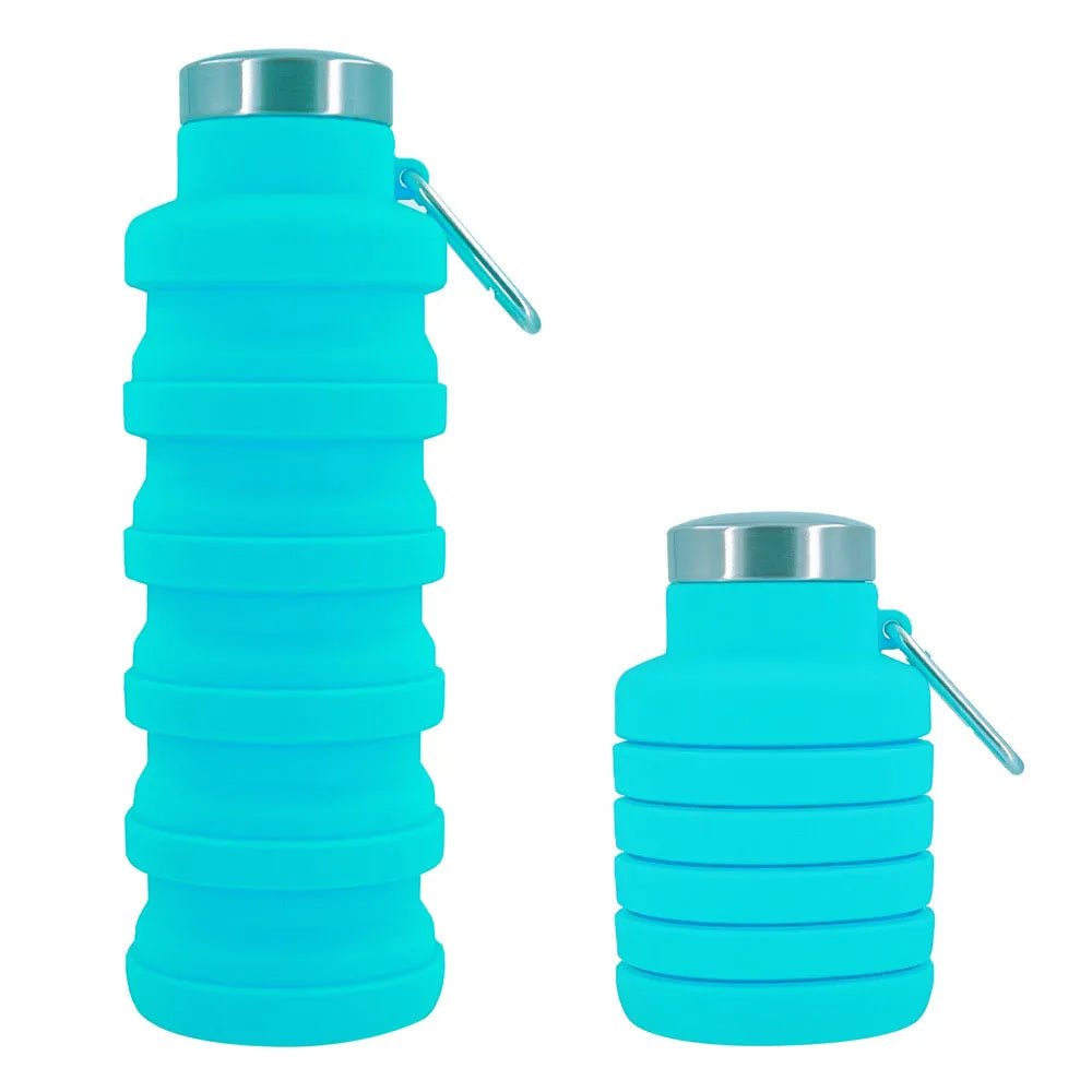 Nouvelle bouteille d'eau en Silicone Portable rétractable bouteille de café pliante tasses et outils de voyage en plein air bouteilles de Sport pliables - CORPSDECHAMPION