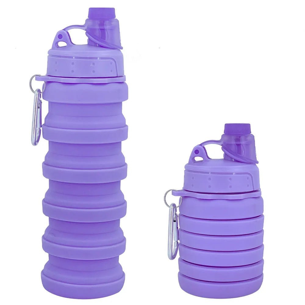 Nouvelle bouteille d'eau en Silicone Portable rétractable bouteille de café pliante tasses et outils de voyage en plein air bouteilles de Sport pliables - CORPSDECHAMPION