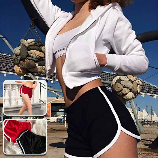 Short de sport femme FitEssence™ au style décontracté, parfait pour les activités quotidiennes ou les sorties sportives.