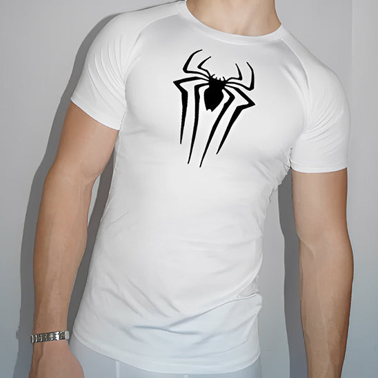 T-shirt compression SpiderPerformance™ pour le yoga, la musculation, et les activités de plein air.