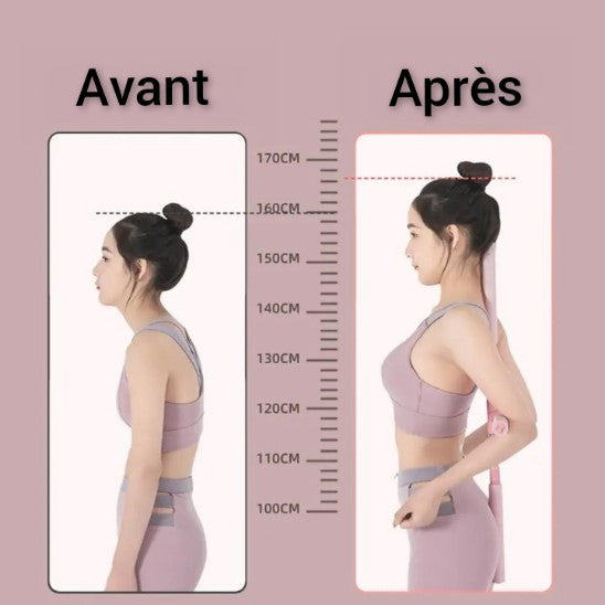 Avant/après utilisation du correcteur de posture dos.
WWW.CORPSDECHAMPION.COM 